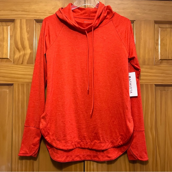Athleta Tops - Athleta Uptempo Hoodie Orange Size Small NWT